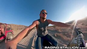 Chris damned bangs some jock butt in the desert ragingstallion