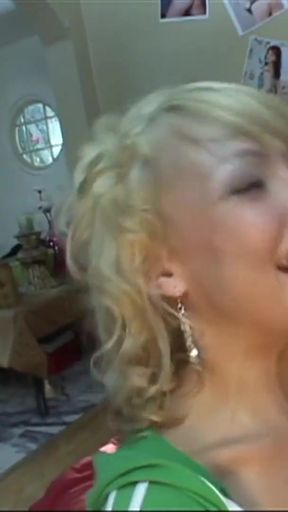 Thrilling moment from "Petite 18yo blonde Teen with tiny boobs enjoys the BBC"