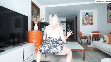 Roomie rips my yoga outfit and fucks my big tits blind