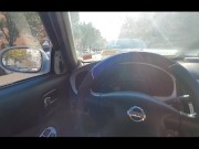 Public car flashing vlog