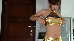 ”Nanny the luxury VIP asian tranny tart is back for a new session”