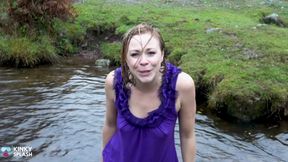 Welly Sploshing in Boots and No Panties!