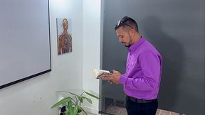 Young Latina rides her teacher'_s cock so he doesn'_t fail her - TOMMY MILLER