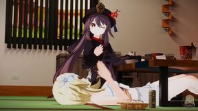 Lumine and Hutao tickling challenge