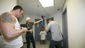 Frat Hazing Gone Wild: Young Bidet Gets Double Team Glory Fuck – 18+