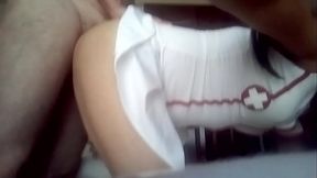 Macho maduro y putita de cl&oacute_set.