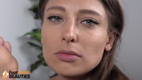 Naughty Babe Talia Mint Enjoy Licking Gaia's Feet and Round Tits