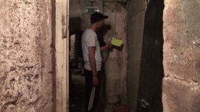 Pig total submissed to a scally boy in Paris