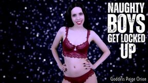 Naughty Boys Get Locked Up