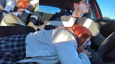 Car sex with my teen stepsister, redhead hot girl, creampie (DIA ITALIANO AMATORIALE)