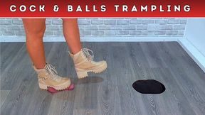 Ballbusting Boots Vol 1: Crushed Under My Deep Cleated Desert Boots (D57) - Leg Cam - Cock & Balls Trampling CBT