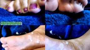 Closeup Toes and Cum Covered Feet ***WMV*****