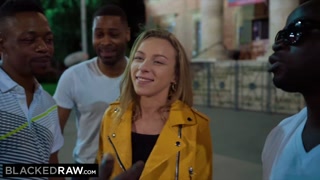 BLACKED RAW -  All she wanted was to be passed around by 4 black guys