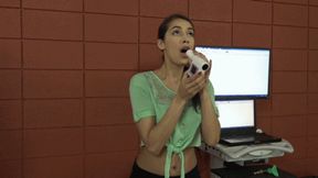 Kitty Catherine Tests Her Lung Capacity (MP4 - 1080p)