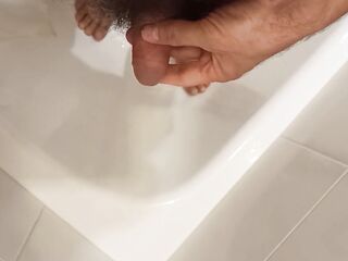 I piddled my legs. I'd like to pee on your charming legs.