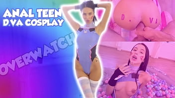 Anal Teen is ravaged DVA cosplay Double dildo Flexible Teen - Trailer #03 Alyssa Bounty