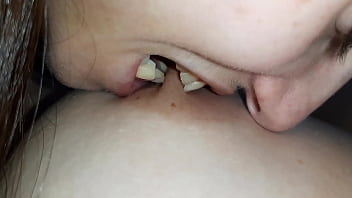 Hot lesbian threesome with licking, kissing, sucking, biting nipples