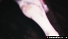 Yoshi Kawasakis sex drive is out of control as he fucks himself with massive dildos
