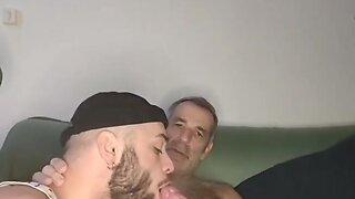 Dad taking giant dick raw
