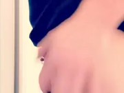 UK Crossdresser public toilet play