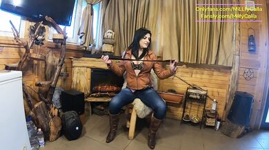 Cabin Striptease – Leather Belt, Jeans & Slow Teasing (Part 2)