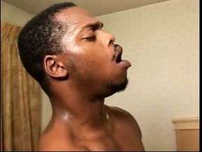 Kinky dude shaves black slut&#039;s pussy before fuck session