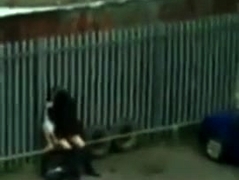 Caught in the act by the cops