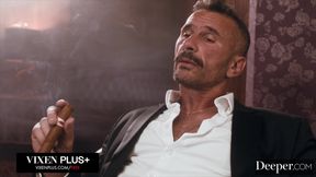 Deeper. Curvy Beauty Rissa May Gets Her Ass Stretched Out By Older Man