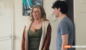 ooops family blondie and milf big tits ass cumshot pussy cum son dgs