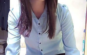 [(Shemale)] office lady Tingxuan rides dildo and gets creampied