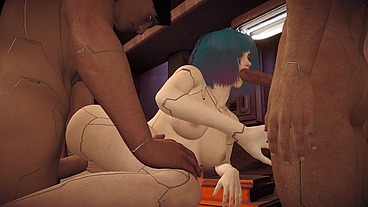 Cyberpunk Robot Threesome Porn