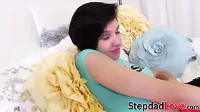 Daughter plowed by step-dad after sucking his Big Dick too