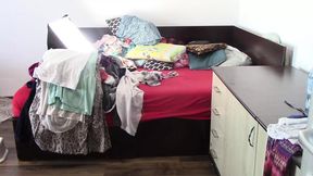 Sexy wife does housework naked  Brunette &mdash;  hairy pussy &mdash;  big ass &mdash;  big tits