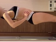 【人妻個人撮影】真っ白の紐ビキニで激しく立ちバックしたら、パンパンって音と喘ぎ声が響きすぎた(素人日本人カップル/主観/キス/お風呂/デカ尻/巨乳/乳首/セックス/水着/Japanese/asian