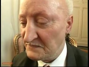 Old Lecherous Has Only Sex on His Mind During a Job Interview with a Big-breasted Applicant