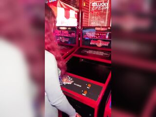 Redhead Gamer Angel Blows Shlong