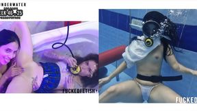 WEEK 46 COMPILATION Underwater Yessica Bunny Helen Star scuba bathtub Moonblack pool white dress