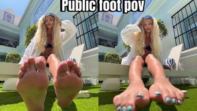 I’ll fuck your mouth with my feet in public POV - Czech