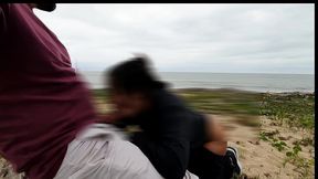 dia de anal na praia com voyer safados