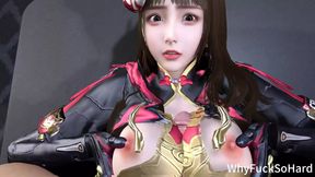 3D Japanese Cosplay Girlfriend with Sexy Dress Got Her Pussy Fucked so Hard