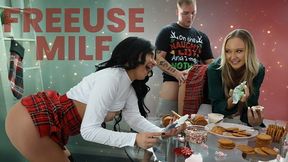 Christmas - Step Son And Step Daughter Bang Their Step Mom Whenever They Want On Xmas - Step Bang, Paisley Porter And Vanessa Marie