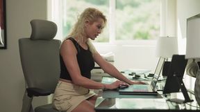 Blonde beauty Gets Dominated and Cums 3x