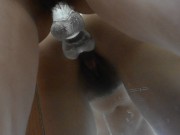 Skinny girl takes a transparent thing (2019)
