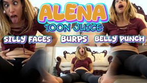 Alena Silly Faces Belly Punch And Burps-ToonJuice[HD]