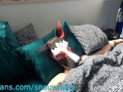 hung attached to his master's bed is trained to be a good sex - Part 1