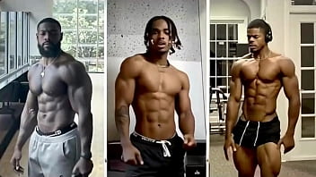 Three Hot Black Muscle Man Show They Muscle(HBMM) !(AI-generated)