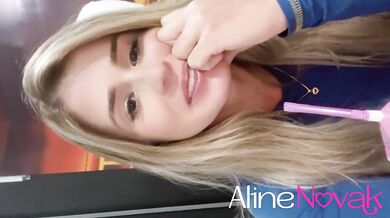 Hot blonde fucked in the cafeteria bathroom and swallowed everything!