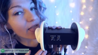 SFW ASMR - Intense Girlfriend Ear Licking - PASTEL ROSIE Non Nude Tingly Ear Eating - Tongue Fetish