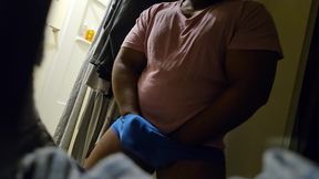Thick Black Stepdaddy Busts a Fat Nut