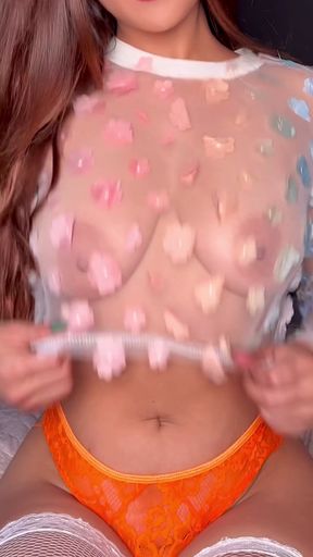 Latina teen shows off her big boobs on OnlyFans